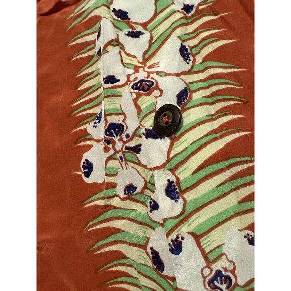 Avanti Original Silk Hawaiian‎ Shirt Size XL Floral Tropical Beach Travel Preppy - Picture 8 of 12